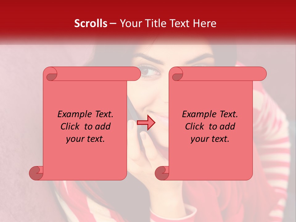 White Family Standing PowerPoint Template