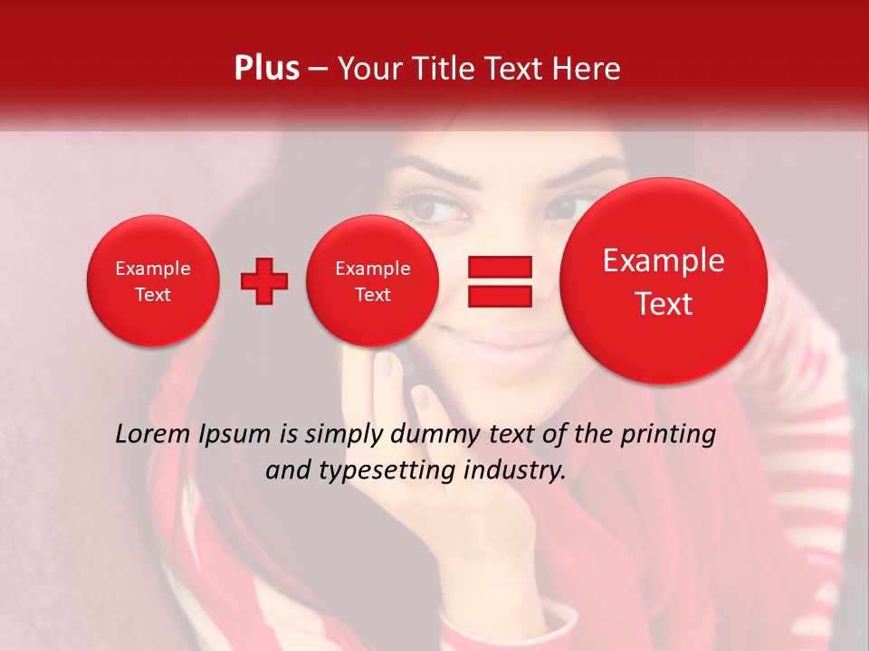 White Family Standing PowerPoint Template