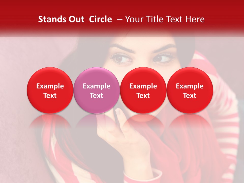 White Family Standing PowerPoint Template