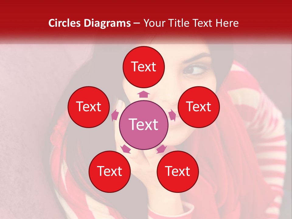 White Family Standing PowerPoint Template