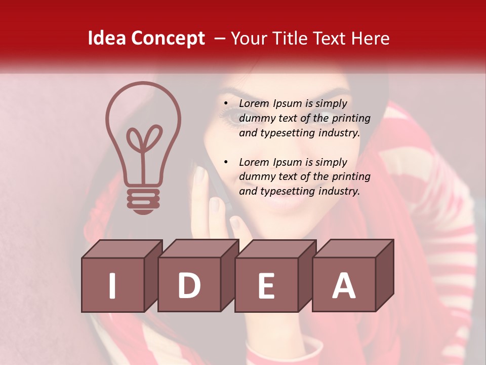 White Family Standing PowerPoint Template