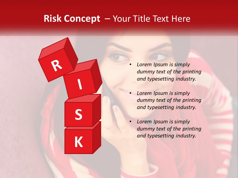 White Family Standing PowerPoint Template