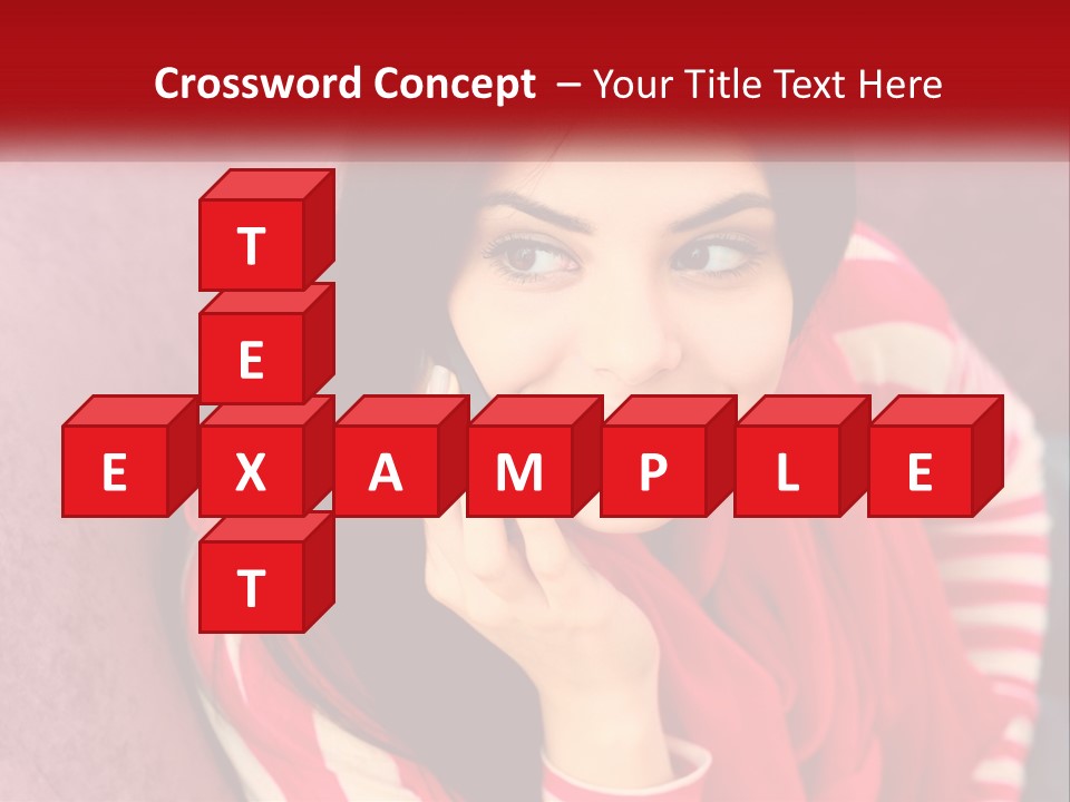 White Family Standing PowerPoint Template