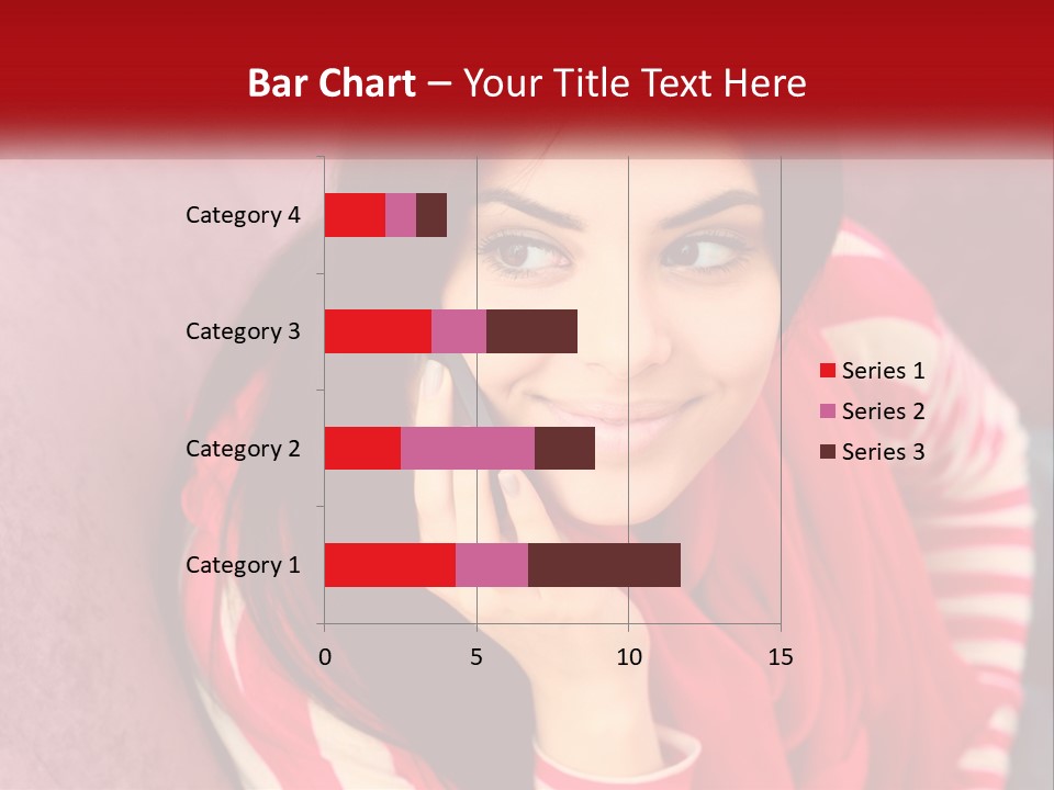 White Family Standing PowerPoint Template