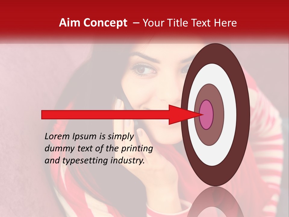 White Family Standing PowerPoint Template