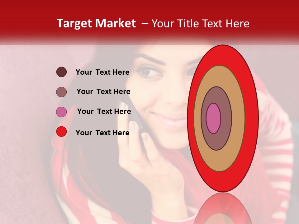 White Family Standing PowerPoint Template