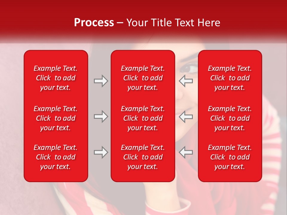 White Family Standing PowerPoint Template