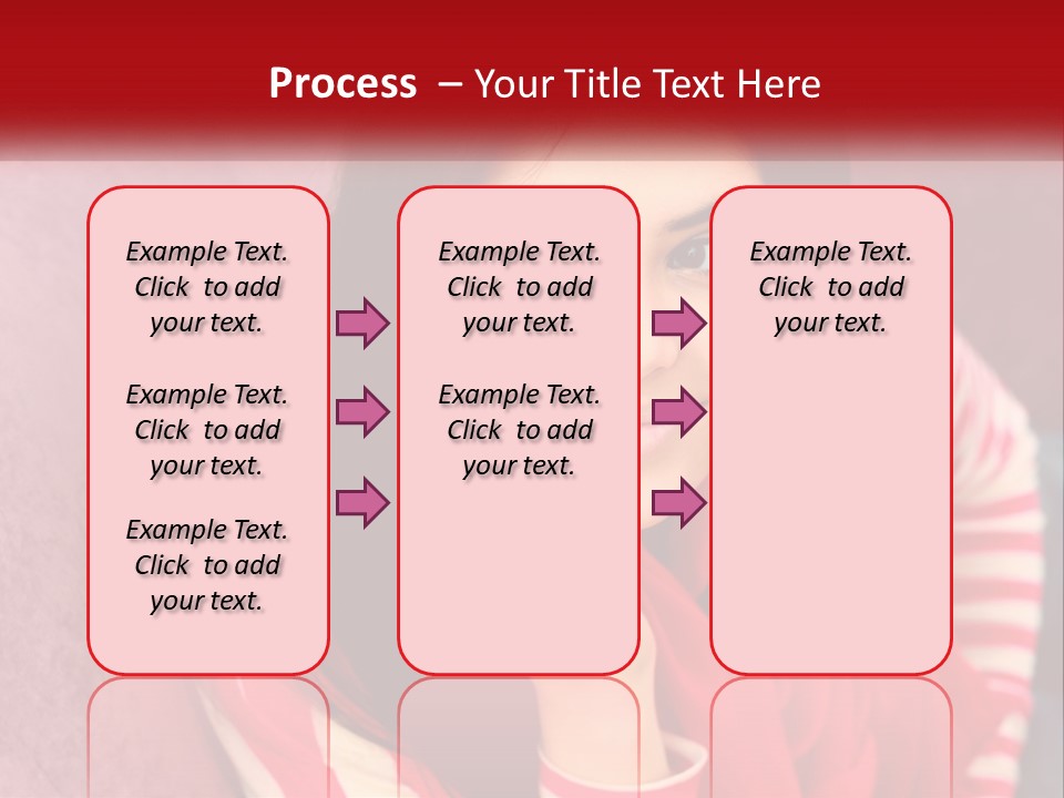 White Family Standing PowerPoint Template