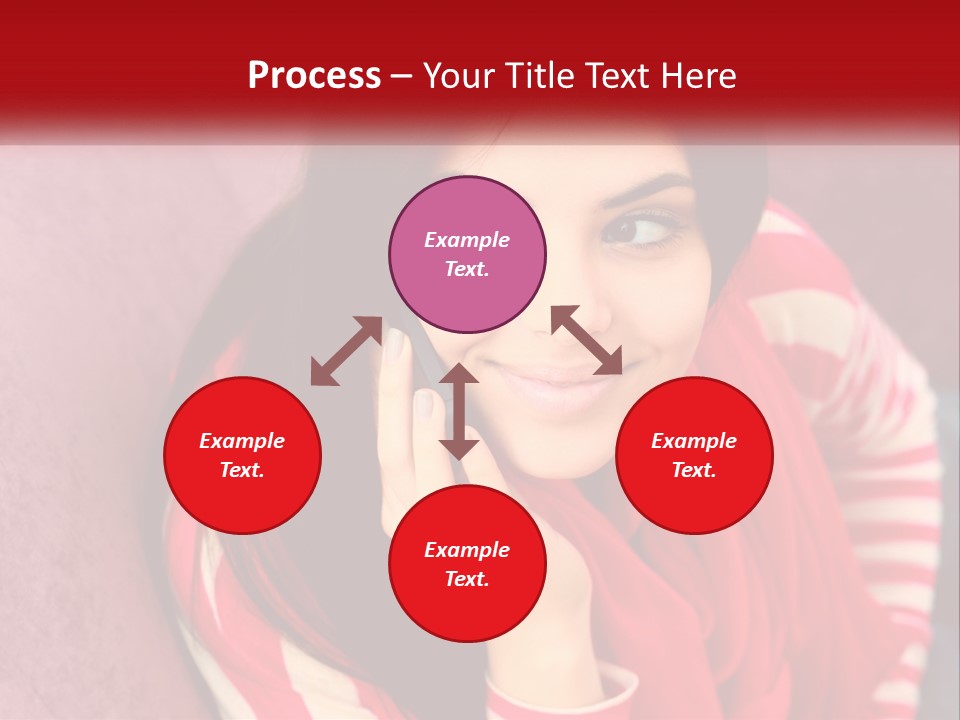 White Family Standing PowerPoint Template