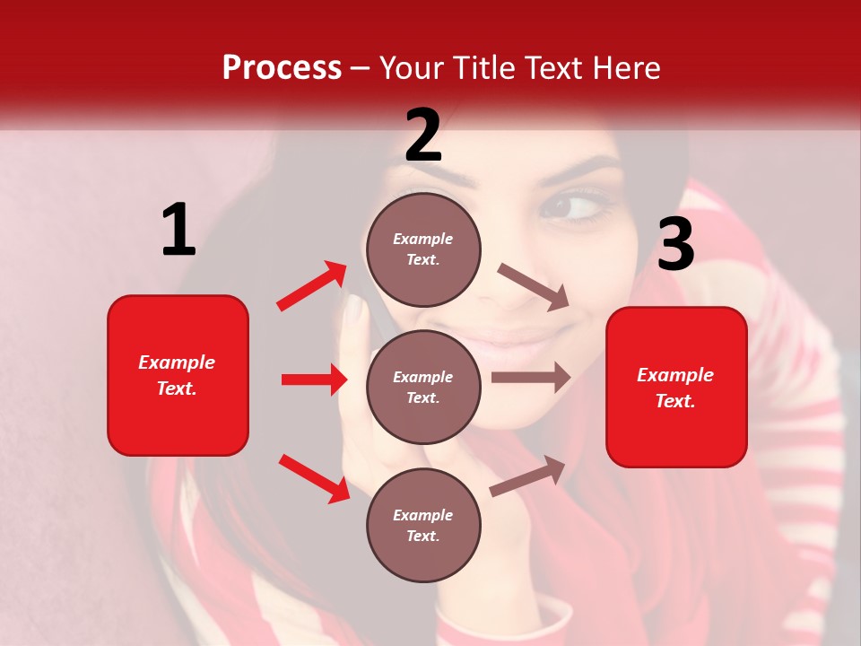 White Family Standing PowerPoint Template