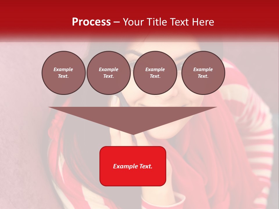 White Family Standing PowerPoint Template