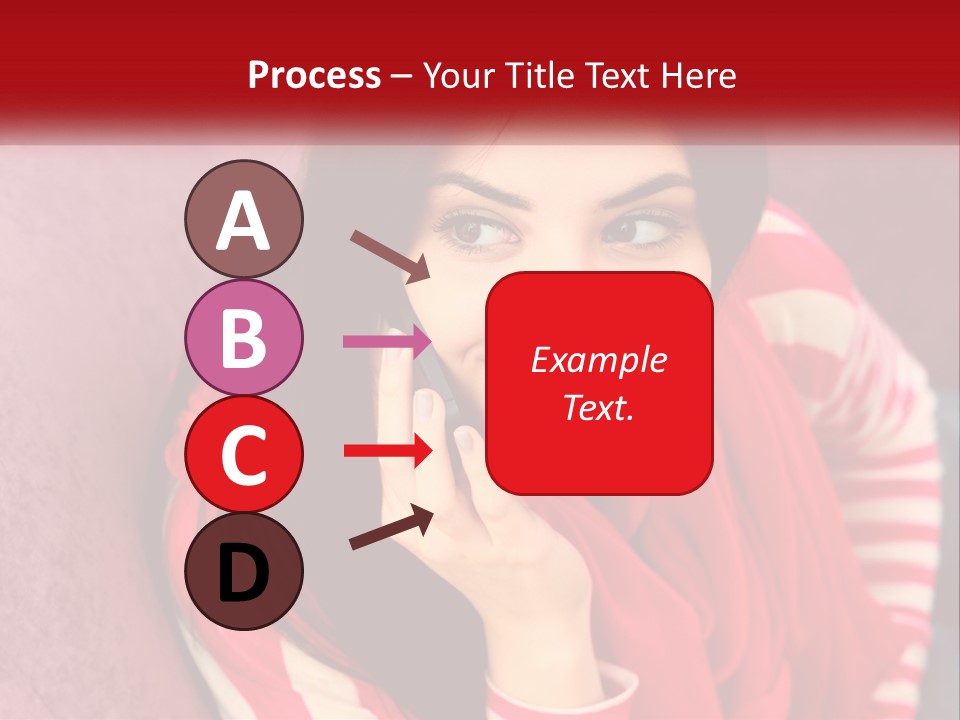 White Family Standing PowerPoint Template