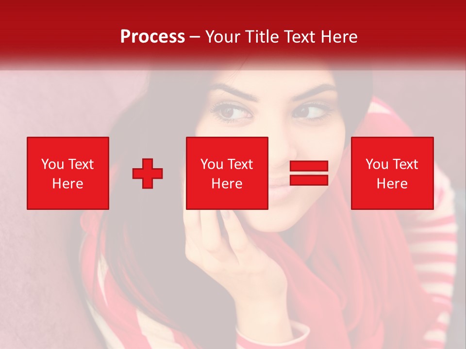 White Family Standing PowerPoint Template