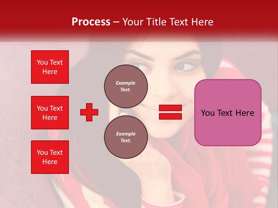 White Family Standing PowerPoint Template