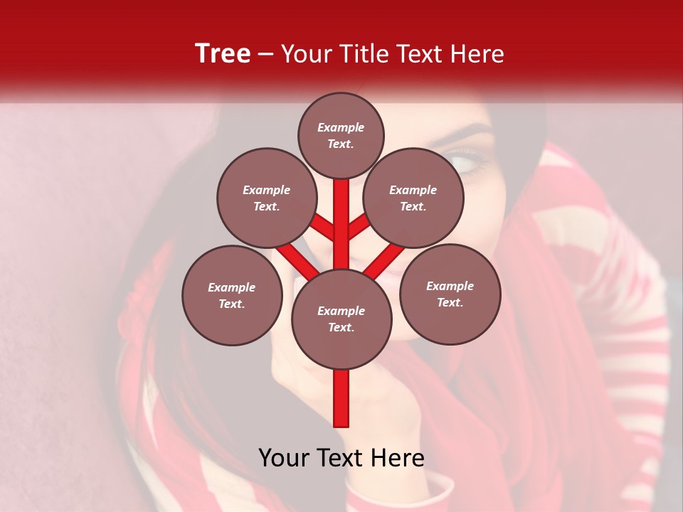 White Family Standing PowerPoint Template