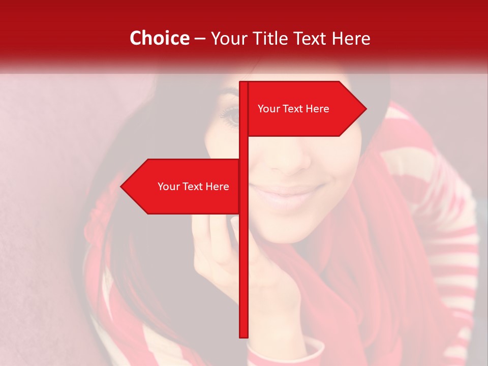 White Family Standing PowerPoint Template