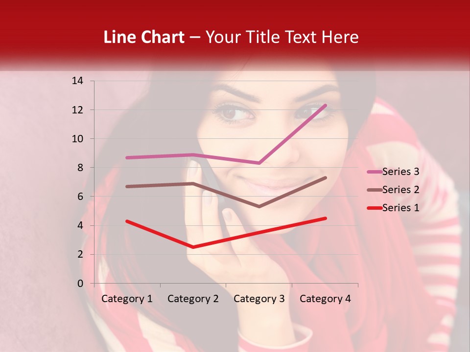 White Family Standing PowerPoint Template