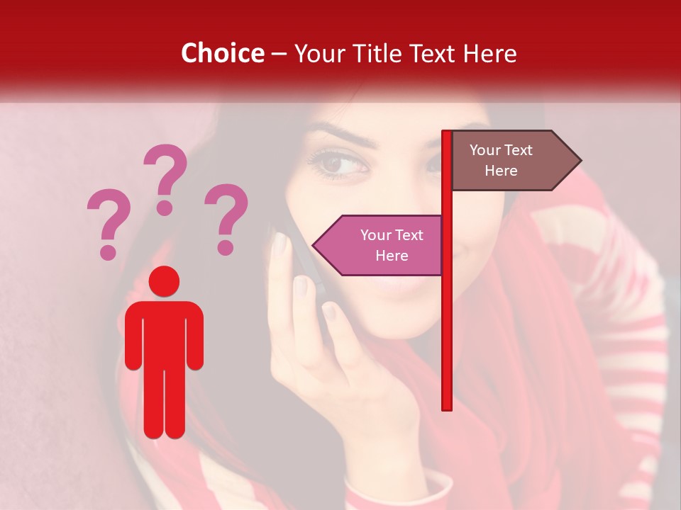 White Family Standing PowerPoint Template