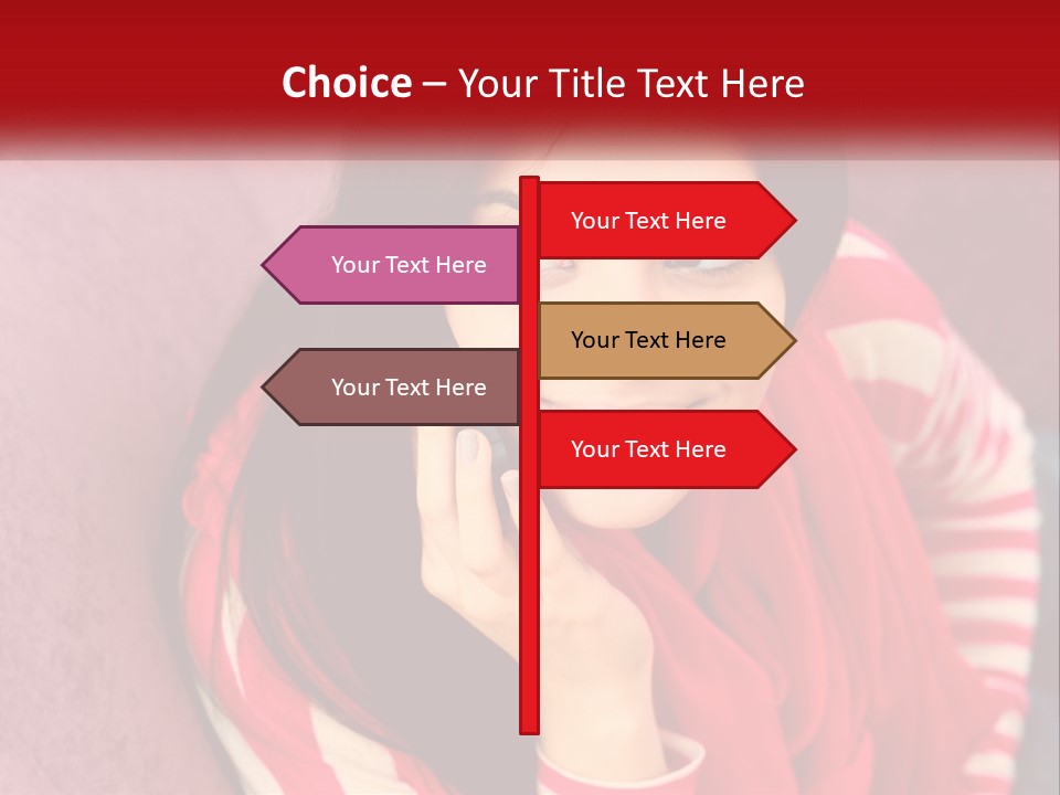 White Family Standing PowerPoint Template