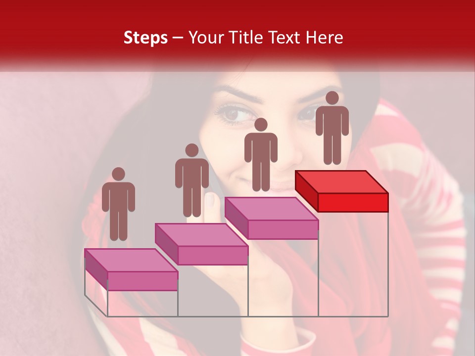 White Family Standing PowerPoint Template