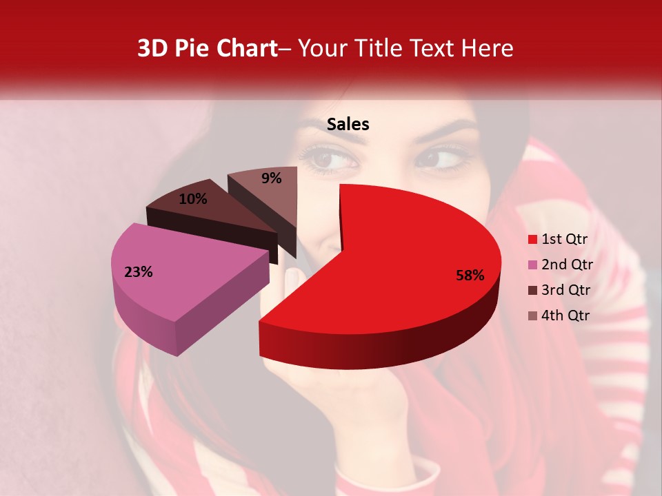 White Family Standing PowerPoint Template