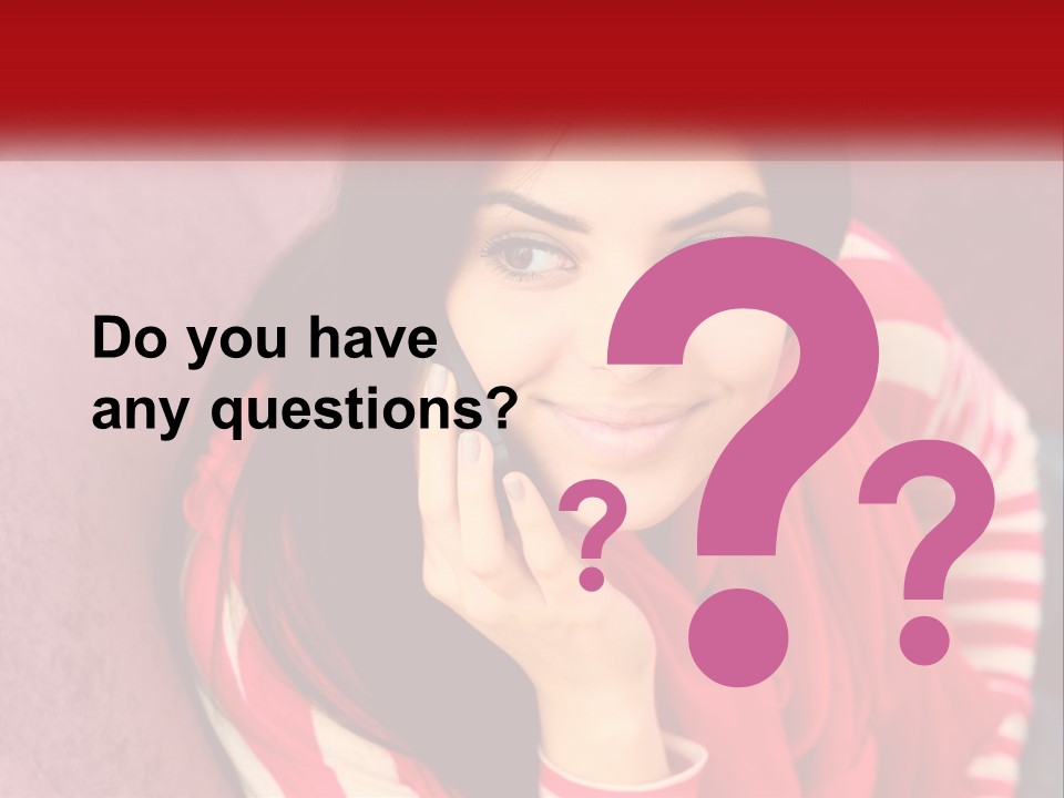 White Family Standing PowerPoint Template