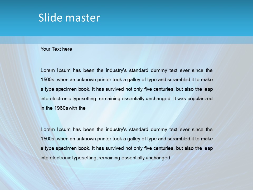 Sand Coast Water PowerPoint Template