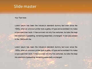 Sunset Parent Caucasian PowerPoint Template