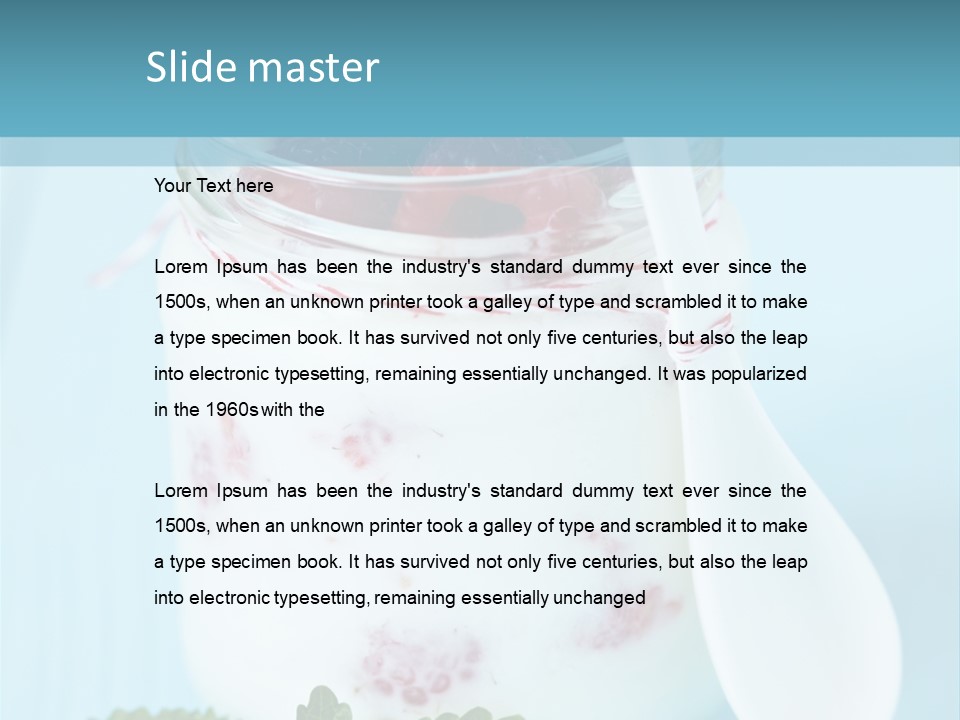 Single Calm Water PowerPoint Template