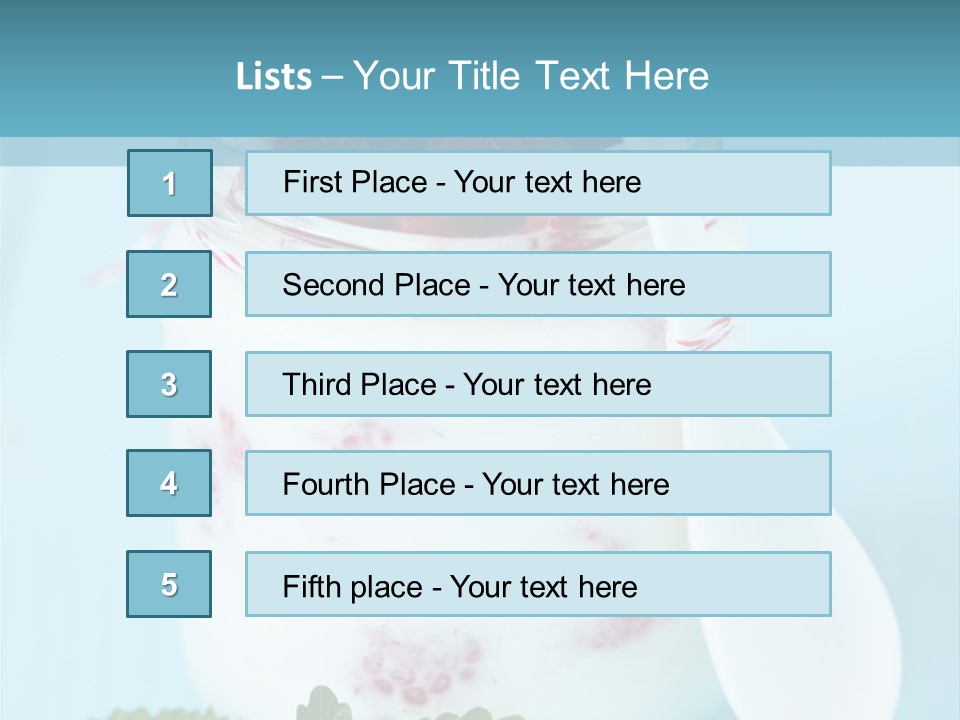 Single Calm Water PowerPoint Template