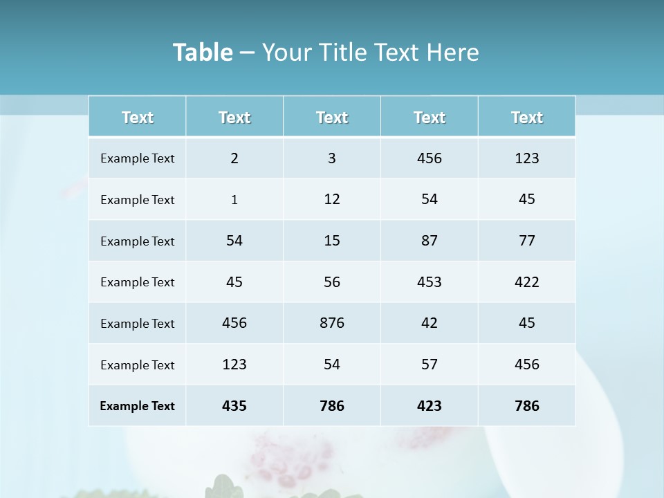 Single Calm Water PowerPoint Template