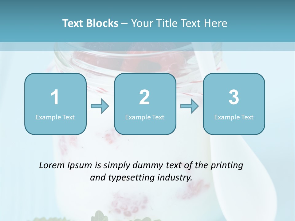 Single Calm Water PowerPoint Template