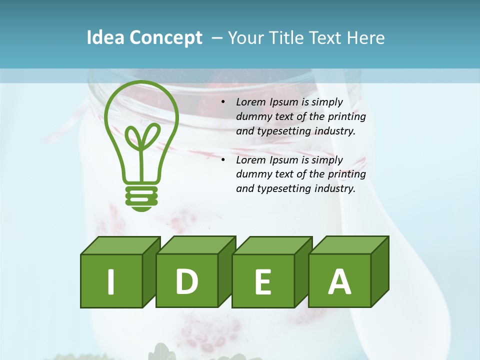 Single Calm Water PowerPoint Template