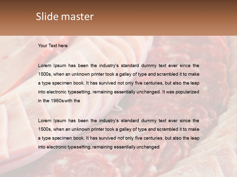 Pensioner Family Water PowerPoint Template