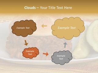 Coast White Woman PowerPoint Template