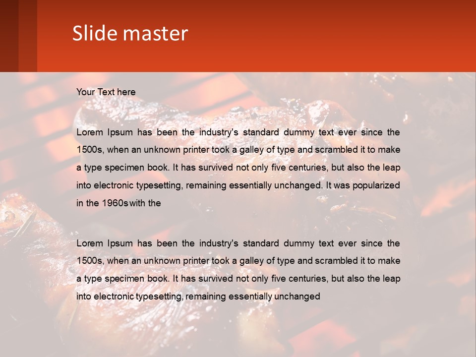 Standing Pensioner Old PowerPoint Template