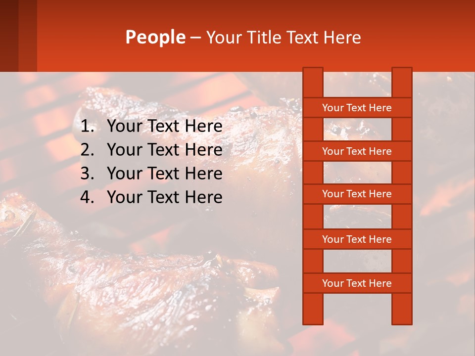 Standing Pensioner Old PowerPoint Template