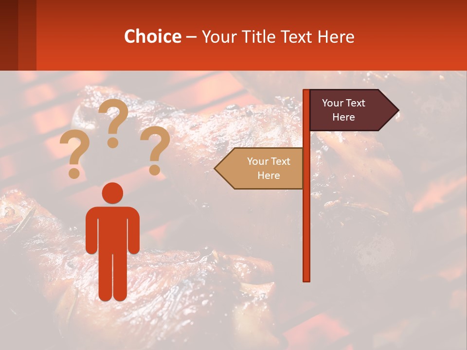 Standing Pensioner Old PowerPoint Template