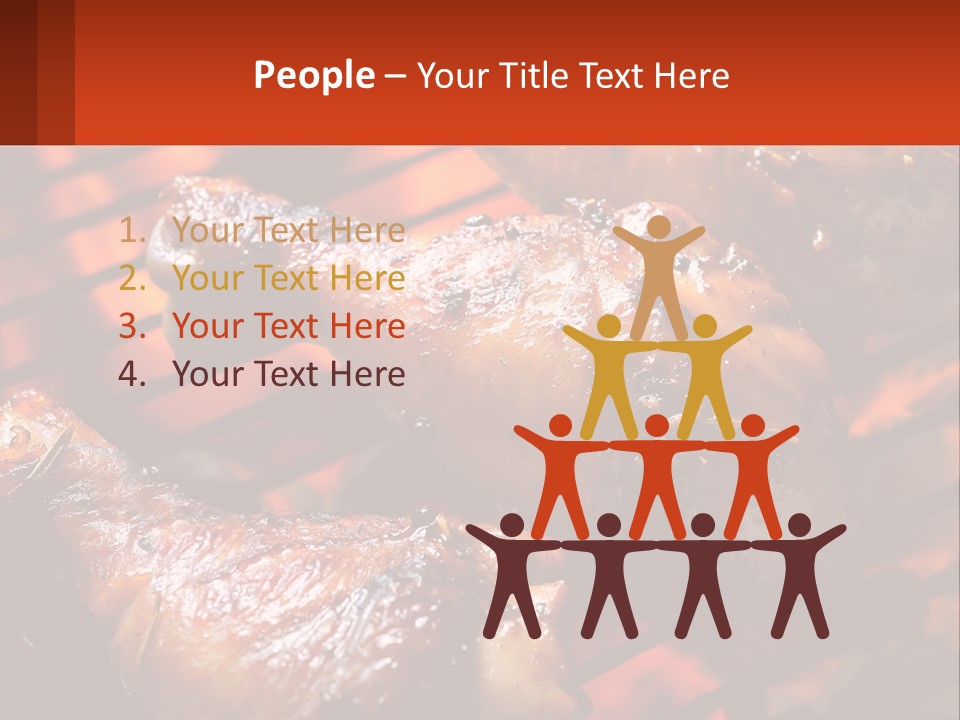 Standing Pensioner Old PowerPoint Template