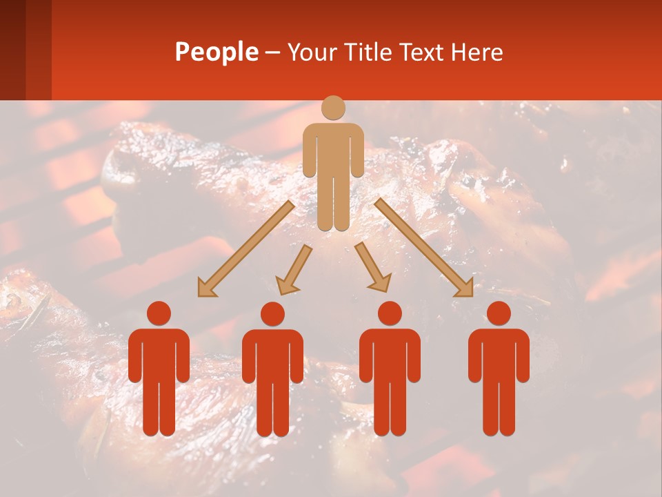 Standing Pensioner Old PowerPoint Template