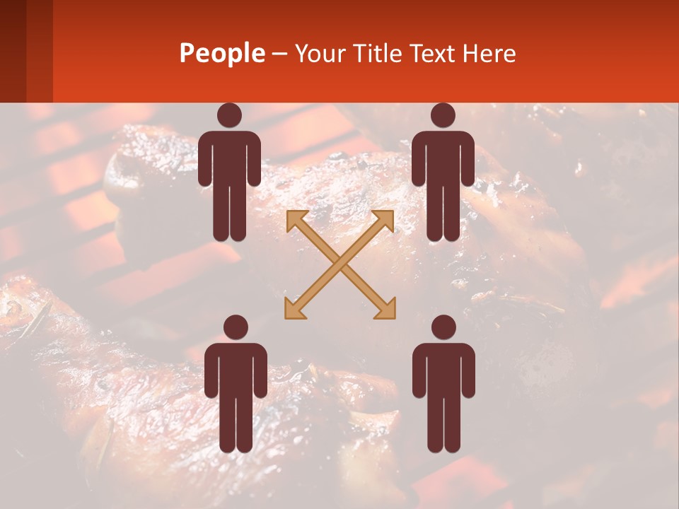 Standing Pensioner Old PowerPoint Template