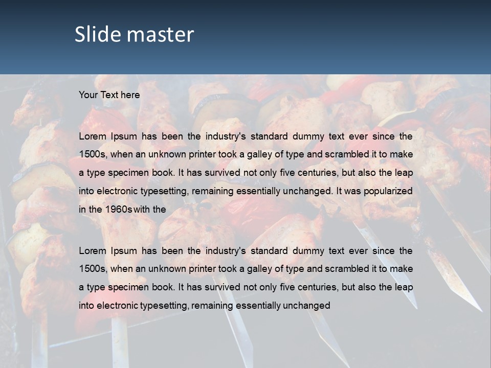 White Elderly Senior PowerPoint Template