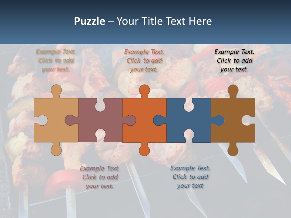 White Elderly Senior PowerPoint Template