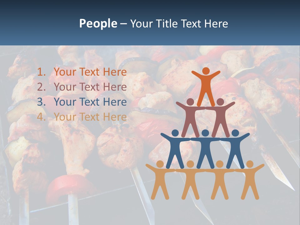 White Elderly Senior PowerPoint Template