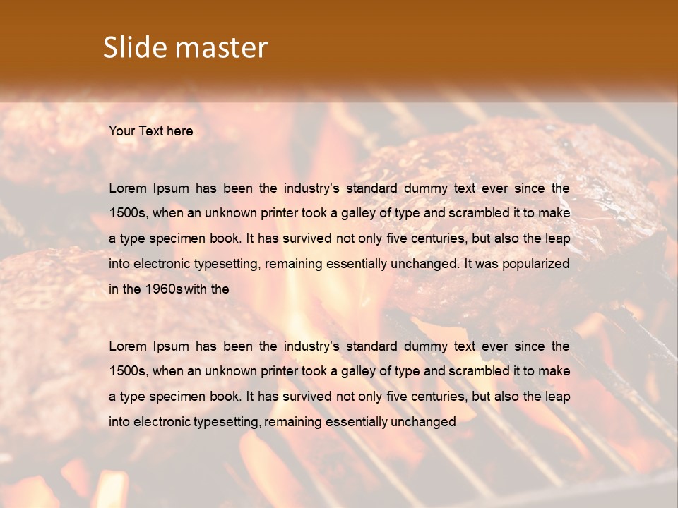 Family Peaceful Senior PowerPoint Template