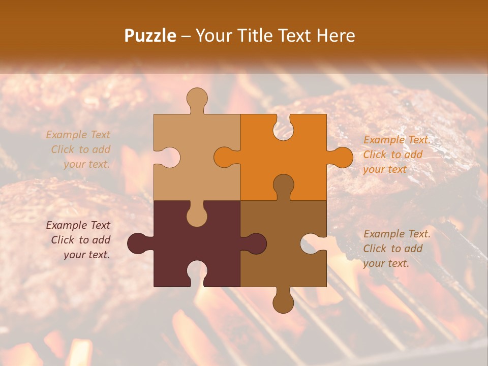 Family Peaceful Senior PowerPoint Template