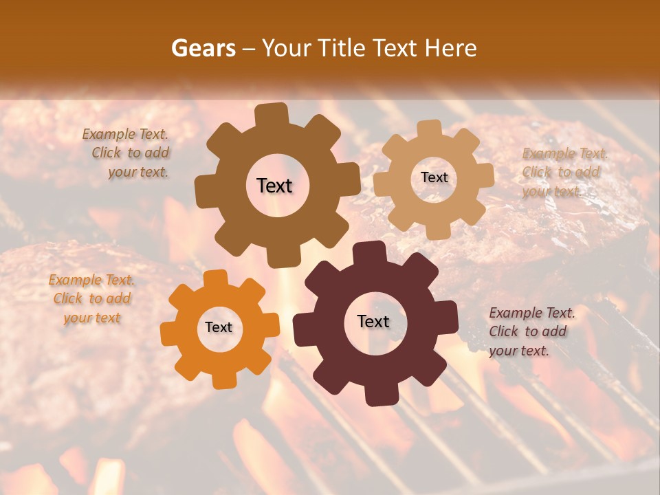 Family Peaceful Senior PowerPoint Template