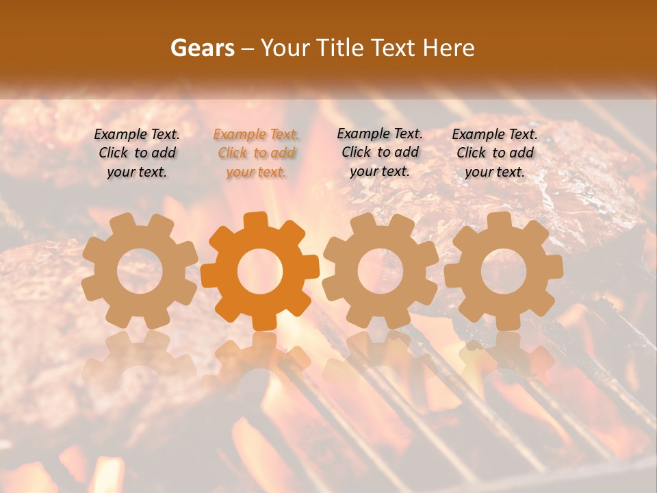 Family Peaceful Senior PowerPoint Template