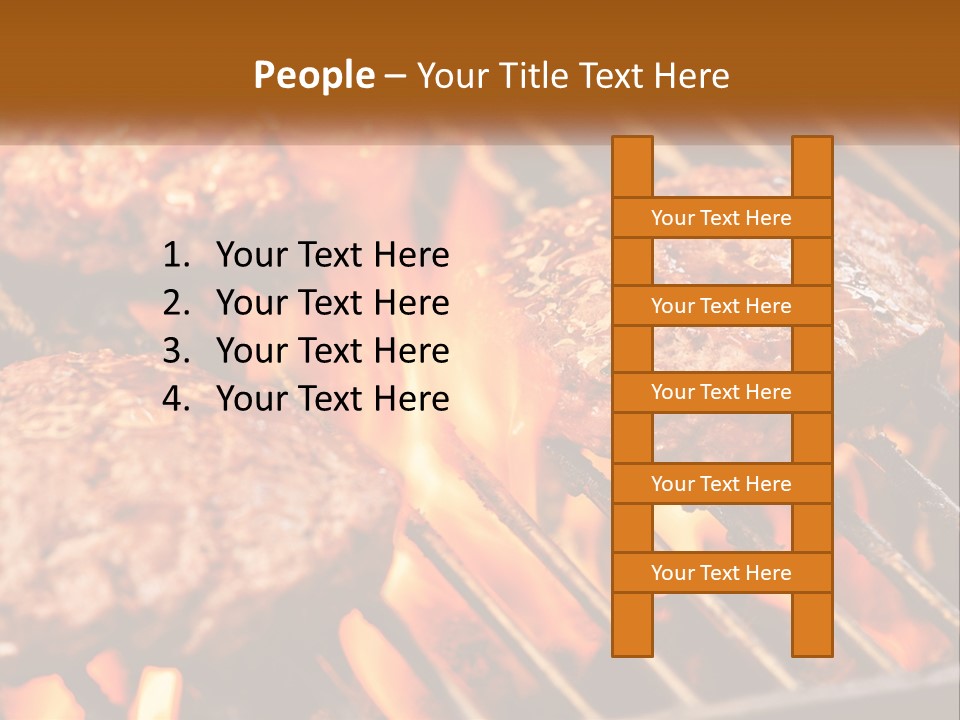 Family Peaceful Senior PowerPoint Template