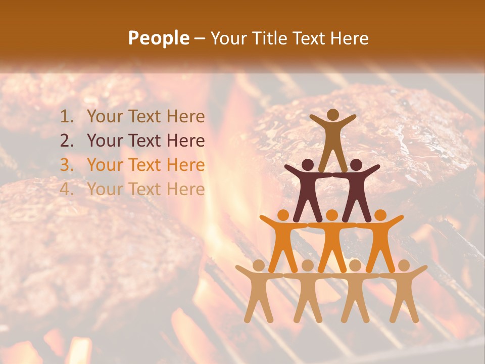 Family Peaceful Senior PowerPoint Template